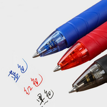 4PCS/Set Гел химикалка Гумена гореща изтриваема писалка Внесени контрол на температурата на мастилото Изтриваема писалка Преса Изтриваеми химикалки за училищен офис
