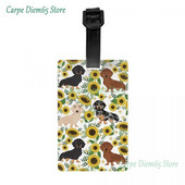 Badger Sausage Dog Ετικέτα αποσκευών για βαλίτσες Fashion Dachshund Puppy Baggage Ετικέτες Απόρρητο Κάλυμμα Όνομα Ταυτότητα