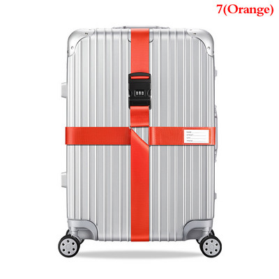 3 skaitmenų slaptažodžio užraktas nailoninis bagažo dirželis kryžminio diržo pakavimas Reguliuojamas kelioninis lagaminas Sagtis dirželis bagažo diržai