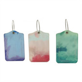 1vnt marmurinis aukštos kokybės PU odinis bagažo žymeklis lagamino ID nešiojamasis etiketės numetimo adreso laikiklis kelionės priedai