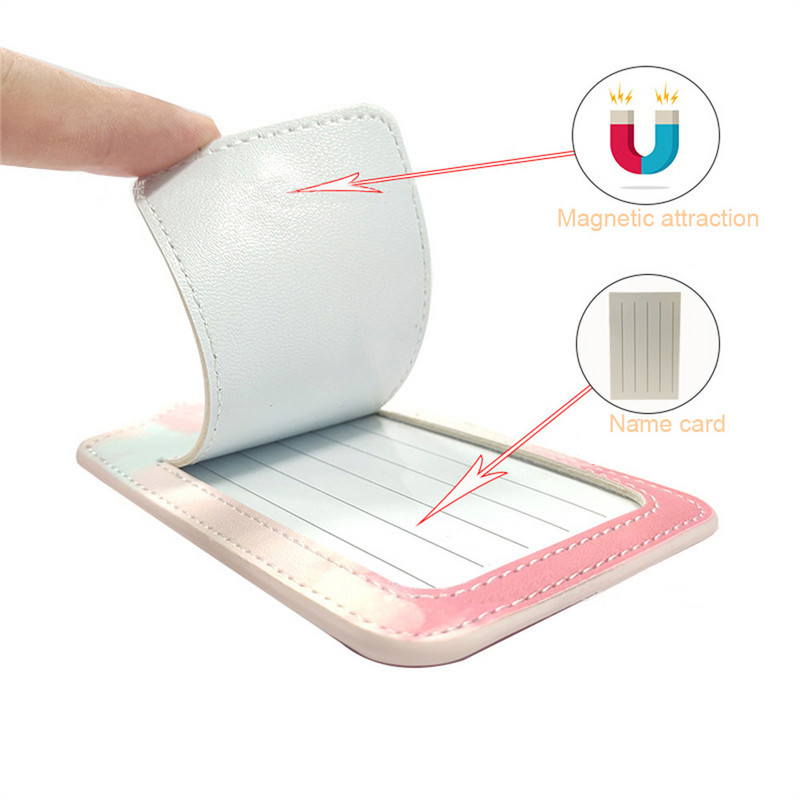 1vnt marmurinis aukštos kokybės PU odinis bagažo žymeklis lagamino ID nešiojamasis etiketės numetimo adreso laikiklis kelionės priedai