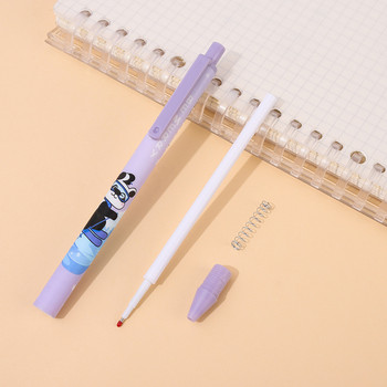 Yatniee 6 бр. Сладки химикалки с черно мастило Студентски офис консумативи Химикалки за писане на корейски канцеларски материали Химикалка Kawaiii Канцеларски материали