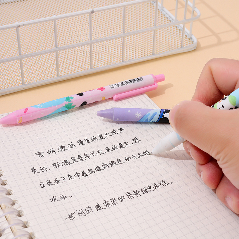 Yatniee 6vnt Mieli rašikliai juodo rašalo studentų biuro reikmenys rašikliai korėjietiškos raštinės reikmenys Tušinukas Kawaiii raštinės reikmenys