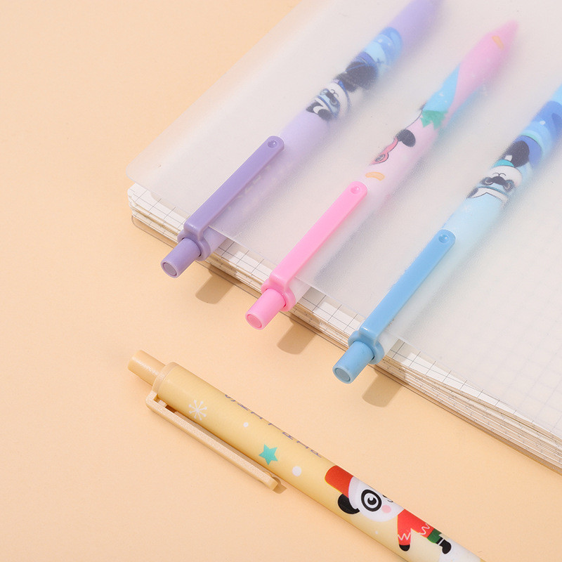 Yatniee 6vnt Mieli rašikliai juodo rašalo studentų biuro reikmenys rašikliai korėjietiškos raštinės reikmenys Tušinukas Kawaiii raštinės reikmenys