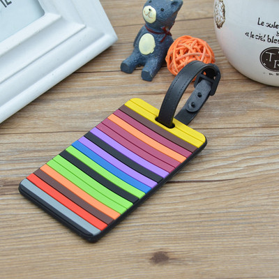 Πολύχρωμο παζλ Ετικέτα αποσκευών Silica Gel Βαλίτσα ID Διεύθυνση Κάτοχος αποσκευών Ετικέτες επιβίβασης Φορητή ετικέτα Αξεσουάρ ταξιδιού