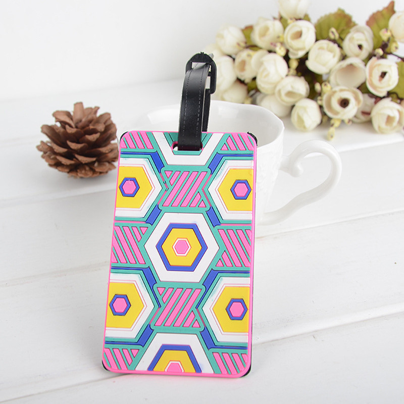 Πολύχρωμο παζλ Ετικέτα αποσκευών Silica Gel Βαλίτσα ID Διεύθυνση Κάτοχος αποσκευών Ετικέτες επιβίβασης Φορητή ετικέτα Αξεσουάρ ταξιδιού