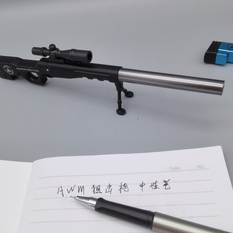 AWM Neutral Sniper Gel Pen studentų mokyklos rašiklis Biuro priedai Kanceliarinės prekės Geliniai rašikliai Rašalo talpa Naujas žaidimas Dovanų Biuro reikmenys