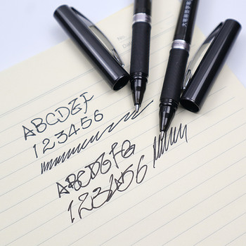 3 бр. Гелова химикалка с черно мастило 1,0 mm Превъзходно качество Много добро писане Гелова мастилена писалка Office Signature Неутрална писалка Консумативи Безплатни 3 пълнителя