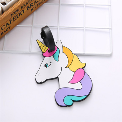 Rajzfilm poggyászcímkék szilikagél bőrönd azonosító cím címketartó poggyászbeszálló címkék utazási kiegészítők