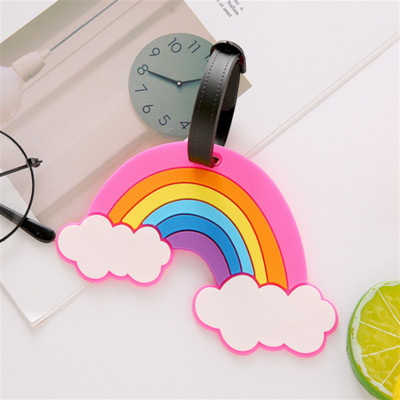 Rajzfilm poggyászcímkék szilikagél bőrönd azonosító cím címketartó poggyászbeszálló címkék utazási kiegészítők