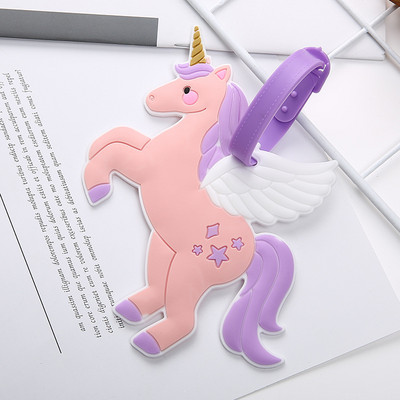 Rajzfilm poggyászcímkék szilikagél bőrönd azonosító cím címketartó poggyászbeszálló címkék utazási kiegészítők