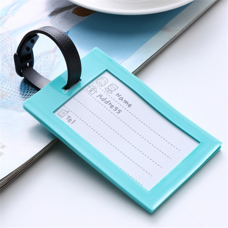 Rajzfilm poggyászcímkék szilikagél bőrönd azonosító cím címketartó poggyászbeszálló címkék utazási kiegészítők