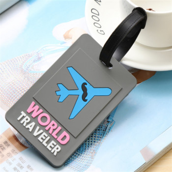 Cartoon Plane Luggage Tag Αναγνωριστικό βαλίτσας Ετικέτα επιβίβασης Cartoon Cute Tag σετ καρτών αποστολής καρτών λεωφορείου