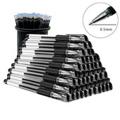 55Pcs/Παρτίδα 0,5mm Κόκκινο/Μαύρο/Μπλε μελάνι Gel Pens Refills Rod Gel Pens For School Gratical Office Μαθητικές προμήθειες γραφής