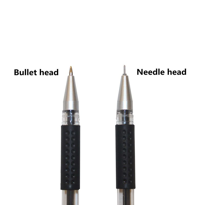 55Pcs/Παρτίδα 0,5mm Κόκκινο/Μαύρο/Μπλε μελάνι Gel Pens Refills Rod Gel Pens For School Gratical Office Μαθητικές προμήθειες γραφής