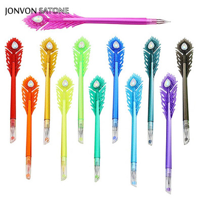 Jonvon Satone 12db aranyos kreatív írószer Kawaii zselés toll színes toll iskolai eszközökhöz Irodai és iskolai kellékekhez tinta toll készlet
