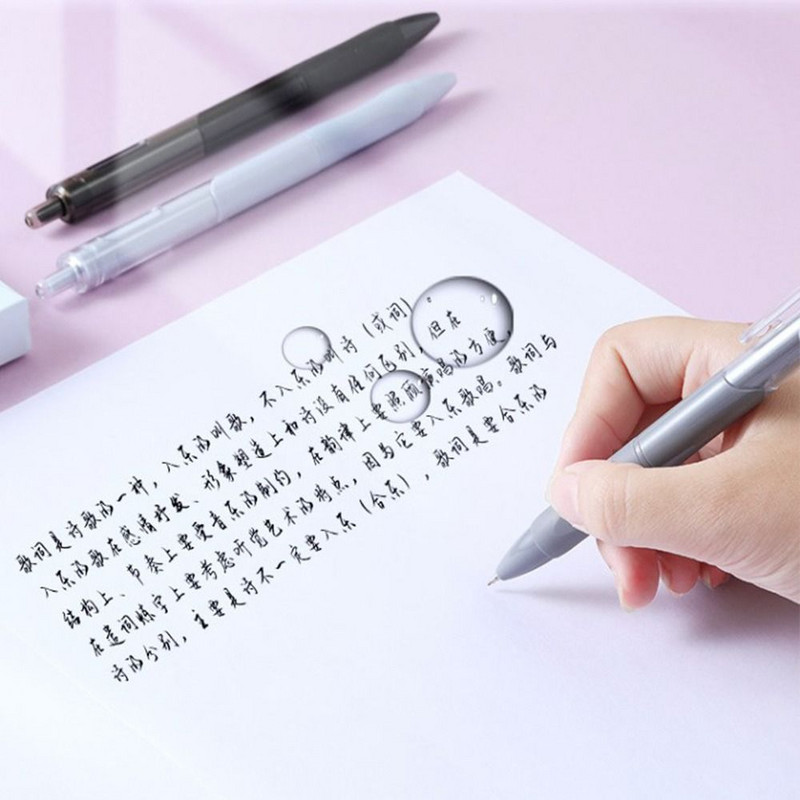 Greitai džiūstantis gelio rašiklio rinkinys 5 vnt./dėžutė juodo rašalo rašomas tušinukas ST Nib 0,5 mm neutralus gelio rašiklio mokykla