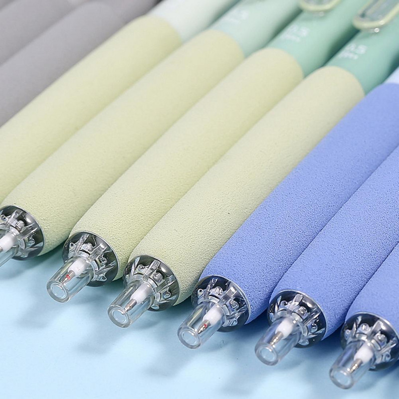 Greitai džiūstantis gelio rašiklis Greitai džiūstantis gelio rašiklis 4 vnt. Minkštos kempinės spaudos tipo talpos plastikinis rašomasis rašiklis mokyklos raštinės reikmenims