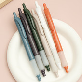 6db/tétel zselé toll szett, puha tartású 0,5 mm-es golyóstoll, fekete színű tinta irodai kellékek irodaszer Ajándék