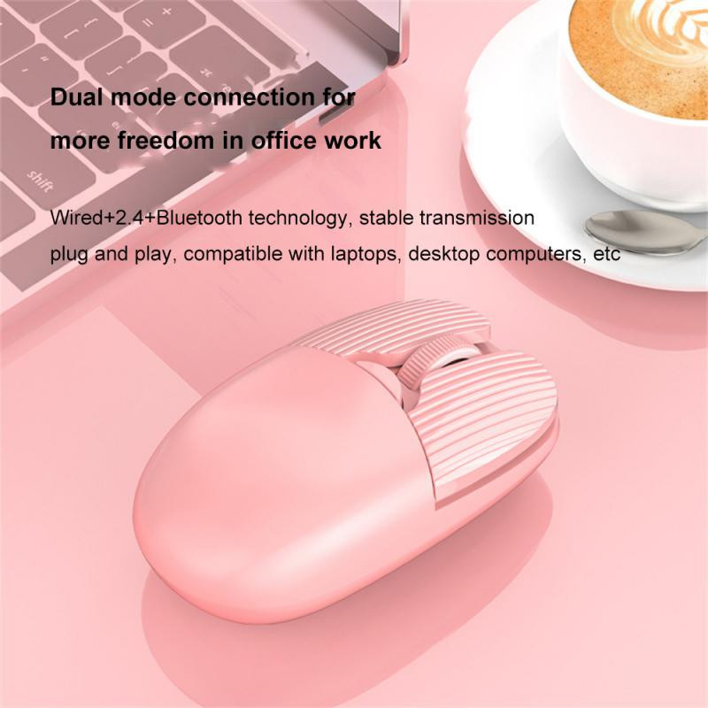 RYRA PC Gamer Office'i juhtmevaba Bluetoothi vaikne hiir 1600 DPI MacBooki tahvelarvutile sülearvuti sülearvuti hiired 2,4G juhtmeta hiir