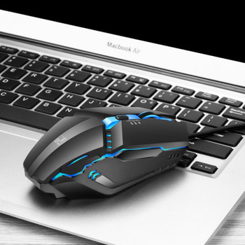 RYRA Ενσύρματο ποντίκι παιχνιδιού USB RGB φωτεινό 1600DPI Ρυθμιζόμενο υπολογιστή E-Sports Εργονομικό οπτικό ενσύρματο ποντίκι για φορητό υπολογιστή LOL CSGO