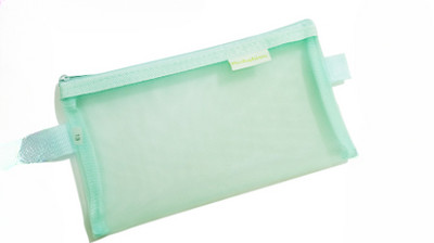 1 vnt. skaidraus tinklelio užtrauktuko rašiklio maišelis pieštuko dėklas Korėjos raštinės reikmenų mokyklinėms reikmenims „Grills“