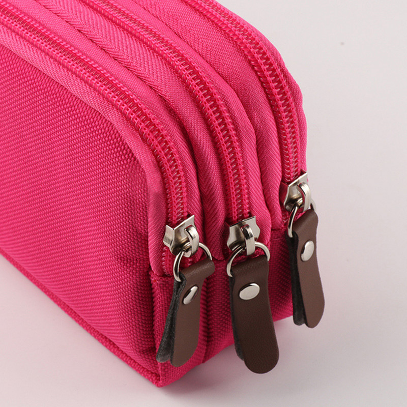 Didelės talpos pieštuko dėklas Korėjietiškas raštinės reikmenų pieštukų maišelis Estuches 3 sluoksnių rašiklio dėklas Kalemlik kelnės mokyklinių reikmenų pieštukų dėžutė