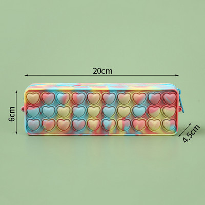 Pop Its Pernica Kawaii pribor Silikonska torbica za olovke Pernica Trousse Školski pribor Pernica Reduce Stres Interestin