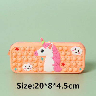 Pop Its Pernica Kawaii pribor Silikonska torbica za olovke Pernica Trousse Školski pribor Pernica Reduce Stres Interestin