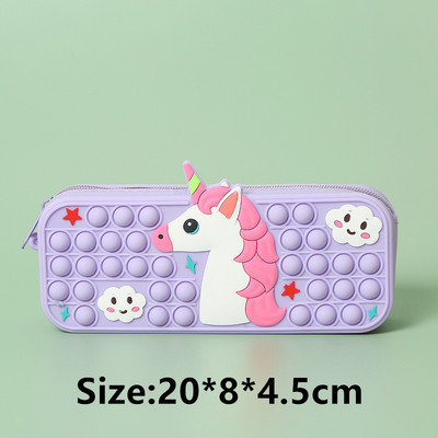 Pop Its Pernica Kawaii pribor Silikonska torbica za olovke Pernica Trousse Školski pribor Pernica Reduce Stres Interestin