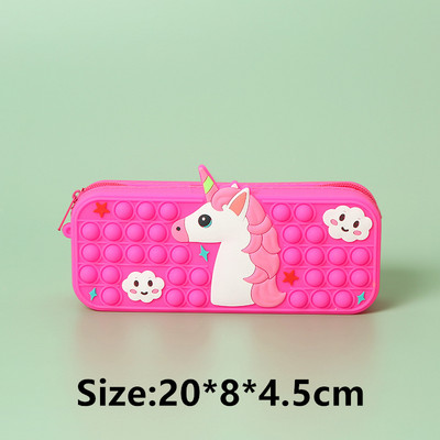 Pop Its Pernica Kawaii pribor Silikonska torbica za olovke Pernica Trousse Školski pribor Pernica Reduce Stres Interestin