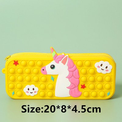 Pop Its Pernica Kawaii pribor Silikonska torbica za olovke Pernica Trousse Školski pribor Pernica Reduce Stres Interestin