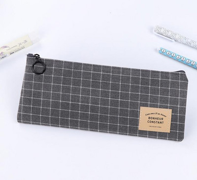 Diákírószerek vászon ceruzatáska Retro iskolai ceruzatáska Irodai kellékek táska fogantyú ceruza íróeszköz ajándék