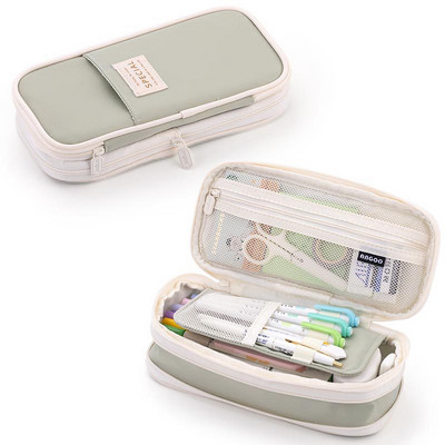 Kawaii tolltartó Aranyos ceruzatáska, nagy kapacitású, mosható írószertáska iskolai irodaszerek