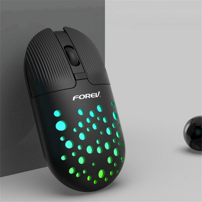 RYRA Αντιολισθητικό ποντίκι RGB USB2.4G Ασύρματο ποντίκι BT+2.4G Διπλής λειτουργίας Ποντίκι Gamer ανθεκτικό στον ιδρώτα για φορητό υπολογιστή Notebook Φορητός υπολογιστής Office Cute