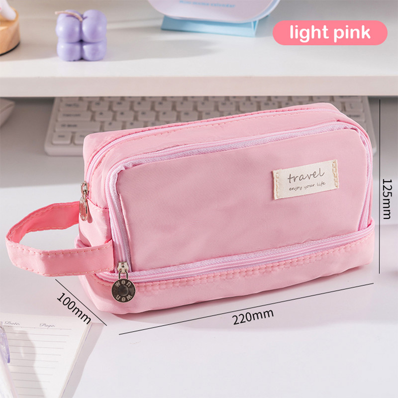 Kawaii pernica velikog kapaciteta Macaron torbica za olovke Jednostavna višenamjenska kutija za pisaći pribor Školski i uredski pribor