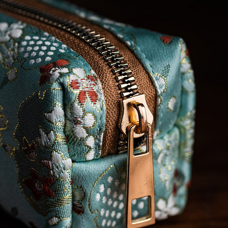 Pieštukų dėklai Kawaii Case Estuche Medžiaga Escolar biurui Retro Mieli mokykliniai reikmenys Japoniškos raštinės reikmenys siuvinėjimas Papeleria