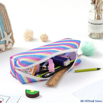 1 τεμ Kawaii μολυβοθήκη Γραφική ύλη για κορίτσια Τσάντες μολυβιών Rainbow Σχολικά είδη Glitter Θήκη για στυλό Σχολικά είδη