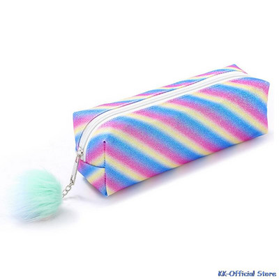 1 τεμ Kawaii μολυβοθήκη Γραφική ύλη για κορίτσια Τσάντες μολυβιών Rainbow Σχολικά είδη Glitter Θήκη για στυλό Σχολικά είδη