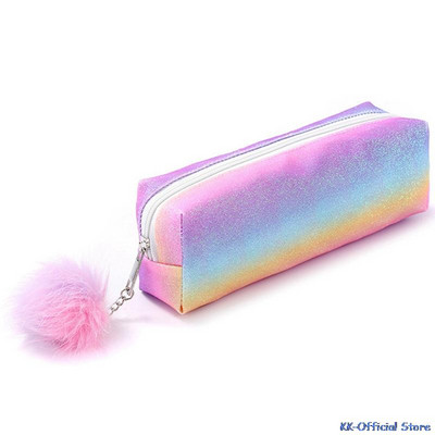 1 τεμ Kawaii μολυβοθήκη Γραφική ύλη για κορίτσια Τσάντες μολυβιών Rainbow Σχολικά είδη Glitter Θήκη για στυλό Σχολικά είδη