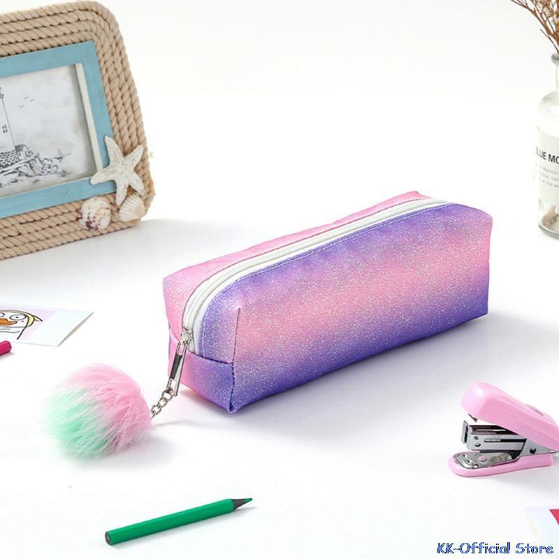 1 τεμ Kawaii μολυβοθήκη Γραφική ύλη για κορίτσια Τσάντες μολυβιών Rainbow Σχολικά είδη Glitter Θήκη για στυλό Σχολικά είδη