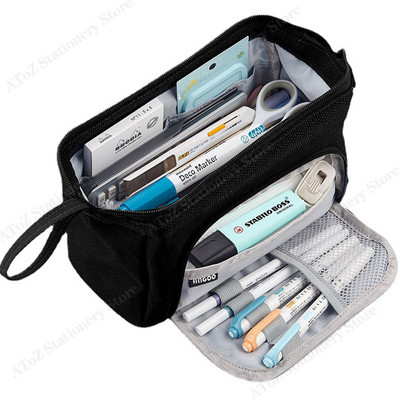 Koolipliiatsikotid Suure mahutavusega pliiatsikotid Korraldaja Korea kott tüdrukutele kawaii kirjatarbed kontoritarvikud