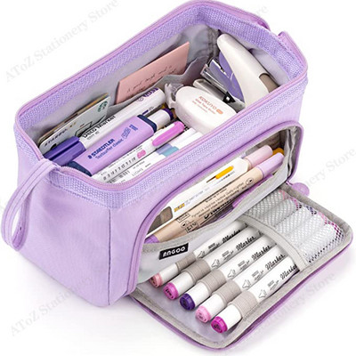 Koolipliiatsikotid Suure mahutavusega pliiatsikotid Korraldaja Korea kott tüdrukutele kawaii kirjatarbed kontoritarvikud