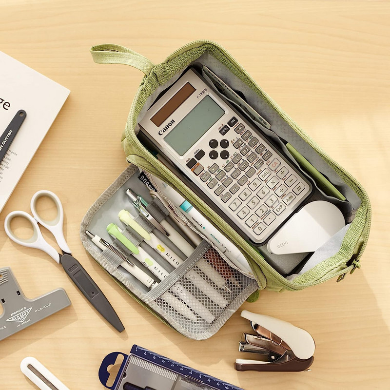 Koolipliiatsikotid Suure mahutavusega pliiatsikotid Korraldaja Korea kott tüdrukutele kawaii kirjatarbed kontoritarvikud