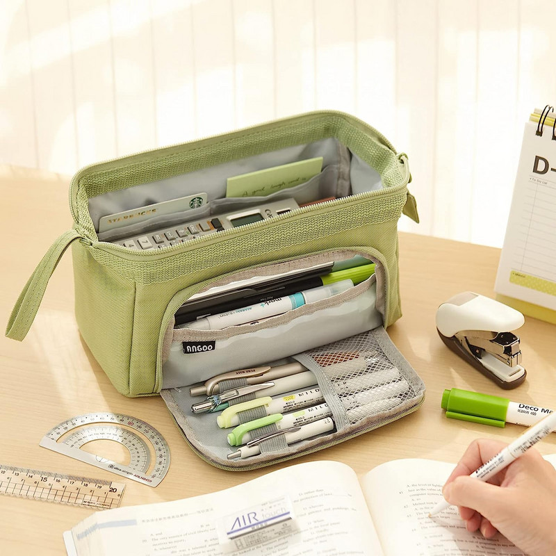 Koolipliiatsikotid Suure mahutavusega pliiatsikotid Korraldaja Korea kott tüdrukutele kawaii kirjatarbed kontoritarvikud