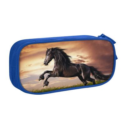 Prekrasna pernica crni konj Galopirajući ljubitelji životinja Pernica Pero Torbe velikog kapaciteta Školski pribor Pribor