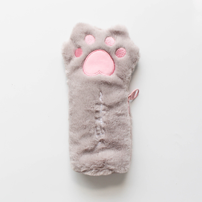 Pernica s mačjom kandžom Slatka plišana pernica Trousse Scolaire Creativity Pencilcase Kawaii Estuche Lapices Pernica sa šapom Škola za djevojčice