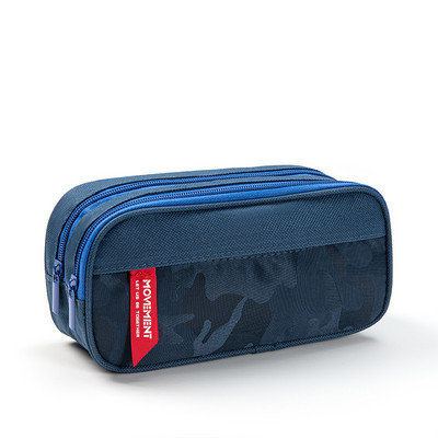 Madingi dviejų sluoksnių pieštukų dėklai sportinio stiliaus Oksfordo audinio pieštukų krepšiai Studentų raštinės reikmenų krepšiai berniukų pieštukų dėklai