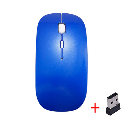 Itin plona USB optinė belaidė pelė Gamer 2.4G imtuvas Itin plona žaidimų pelė belaidis kompiuteris nešiojamasis kompiuteris stalinis kompiuteris