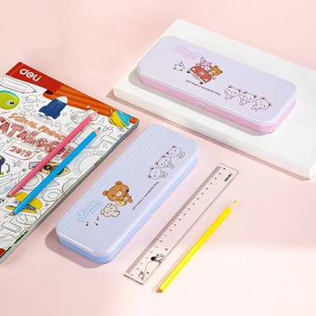 Μεταλλική μολυβοθήκη Cartoon Kawaii School Stationery Storage Box Διπλής στρώσης Μολυβοθήκες Πολυλειτουργικές Student Cute Case Pen Box